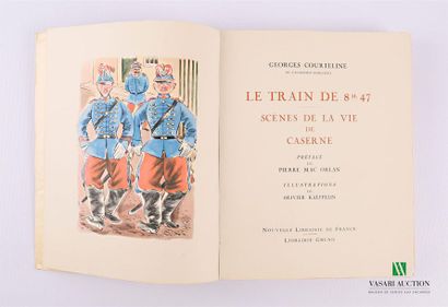 null COURTELINE Georges - Le train de 8h47 ; scenes of barracks life - Paris Nouvelle...