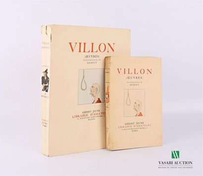 null VILLON - OEuvres - Paris Gibert jeune Librairie d'amateurs 1934 - an in-4° volume...