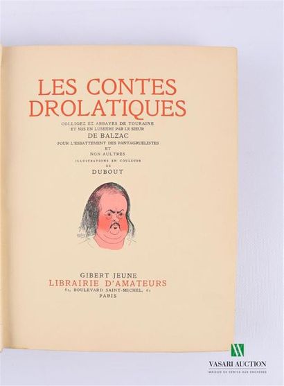 null BALZAC Honoré de - Les contes drolatiques - Paris Gibert jeune, Librairie d'amateurs...