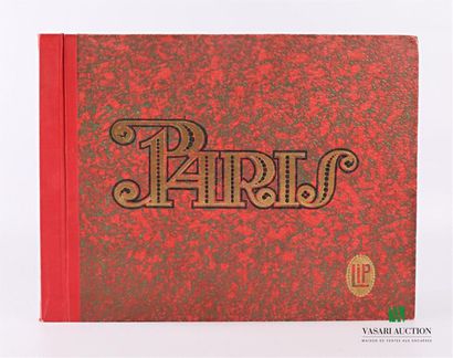 null ALBUM - reliure cartonnée marquée Paris, Lip (24 x 30 cm) - 18 photographies...