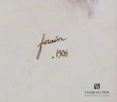 null FORAIN Jean-Louis (1852-1931)
Portrait de femme 
Aquarelle sur papier
Signée...
