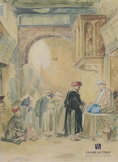 null AKBEIAR G. (19th century) ?
Oriental scene 
Watercolour on paper 
Signed and...