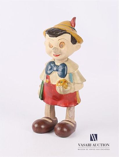 null Sujet Pinocchio en résine peinte articulé, fonctionnement à clef
Etiquette sous...