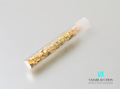 null One capsule of gold leaf Gross 
weight: 2,14 g 