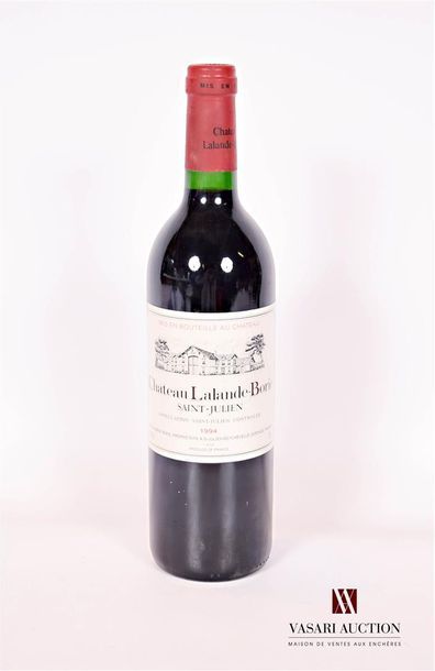 null 1 bottleChâteau LALANDE BORIESt Julien 1994

	And. slightly stained. N: half/low...