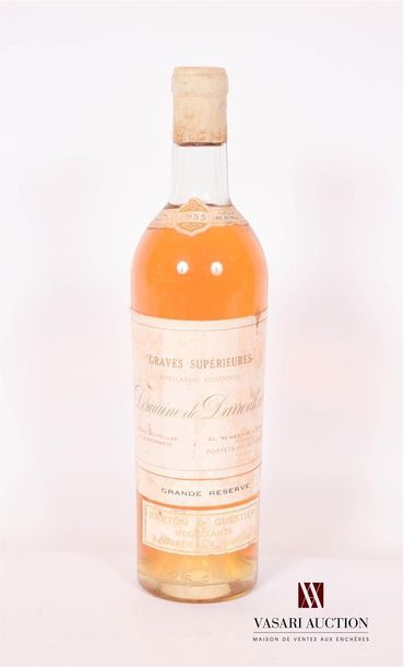null 1 bouteille	DOMAINE DE DARROUBAN	Graves Supérieures	1955

	"Grande Réserve"....
