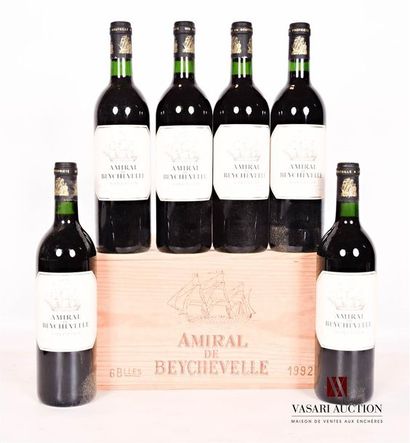 null 6 bouteilles	AMIRAL DE BEYCHEVELLE	St Julien	1992

	Et. excellentes. N : 3 mi/bas...