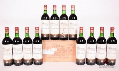 null 12 bouteilles	Château PETIT CLOS DU ROY	Montagne St Emilion	1986

	Et. un peu...