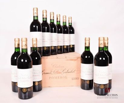 null 12 bottlesChâteau GRANDS SILLONS GABACHOTPomerol1990

	And. impeccable except...