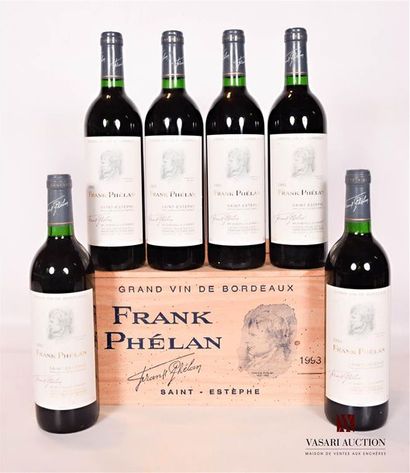 null 6 bouteilles	FRANK PHÉLAN	St Estèphe	1993

	Et. légèrement tachées. N : bas...