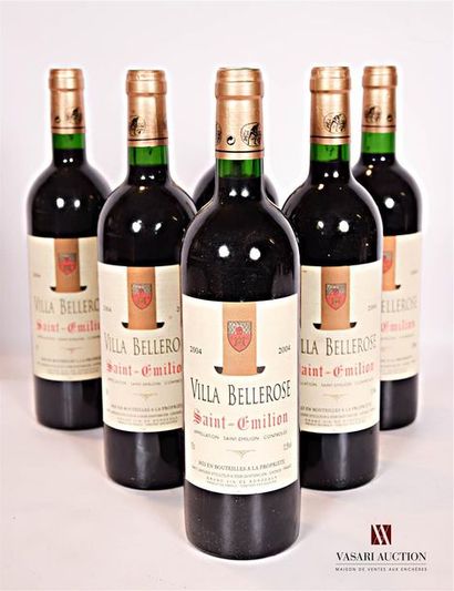 null 6 bouteilles	VILLA BELLEROSE	St Emilion	2004

	Et. impeccables. N : mi goul...