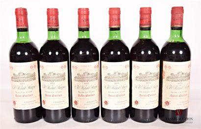 null 6 bouteilles	Château HAUT SARPE	St Emilion GCC	1974

	Et. fanées et tachées....