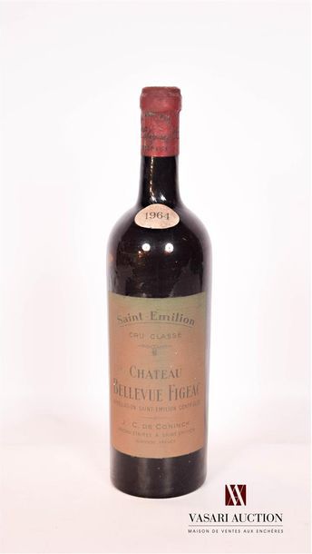 null 1 bouteille	Château BELLEVUE FIGEAC	St Emilion CC	1964

	Mise de négoce. Et....