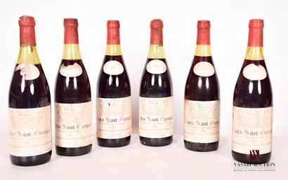 null 6 bouteilles	NUITS ST GEORGES mise Louis et Michel Legros		1983

	Et. fanées...