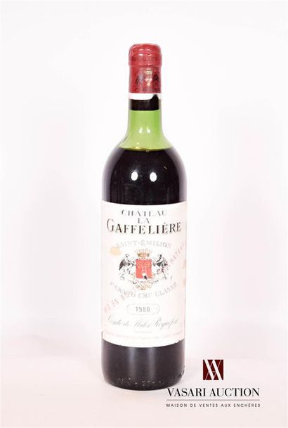 null 1 bouteille	Château LA GAFFELIÈRE	St Emilion 1er GCC	1980

	Et. un peu tachée...
