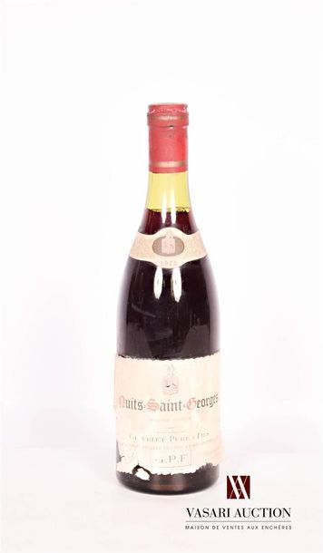 null 1 bouteille	NUITS SAINT GEORGES mise Grivelet Père & Fils		1975

	Et. fanée,...