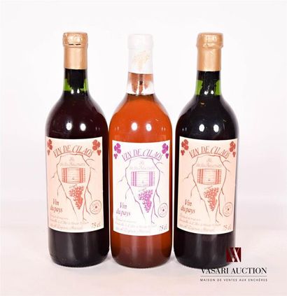 null 3 bouteilles	VIN DE CILAOS (Ile de La Réunion)		NM

	Vin Demi doux produit et...