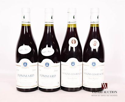 null Lot de 4 bouteilles comprenant :		

2 bouteilles	POMMARD Vieilles Vignes mise...