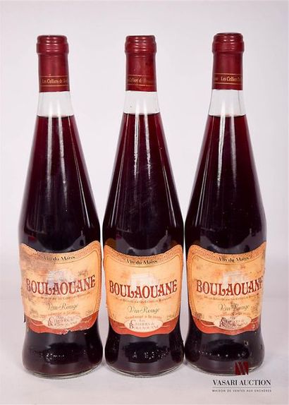 null 3 bouteilles	BOULAOUANE rouge (Maroc) mise coop		NM

	Et. tachées. N : 2 cm...