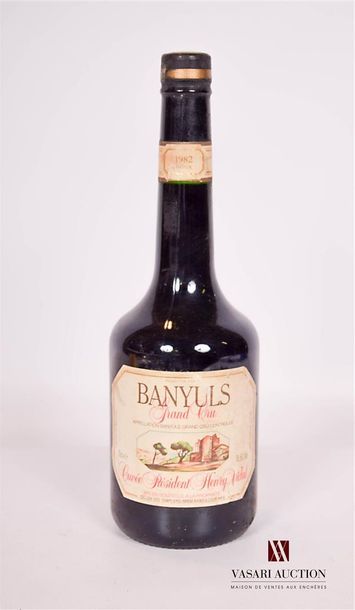 null 1 BottleVDN BANYULS GC "Cuvée Président Henry Vidal"1982

	18,5°. And. stained...