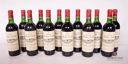 null 12 bouteilles	Château ROCHER CORBIN	Montagne St Emilion 	1985

	Et. bonnes (1...