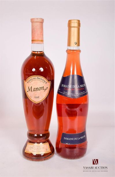null Lot de 2 bouteilles de rosé comprenant :		

1 bouteille	CÔTES DE PROVENCE mise...