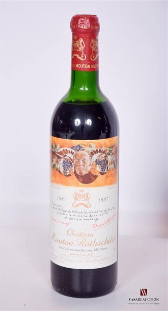 null 1 bottle Chateau MOUTON ROTHSCHILD Pauillac 1er GCC1987

	And. of Hans Erni,...