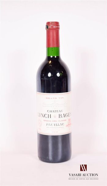 null 1 bouteille	Château LYNCH BAGES	Pauillac GCC	1990

	Et. très légèrement tachée...
