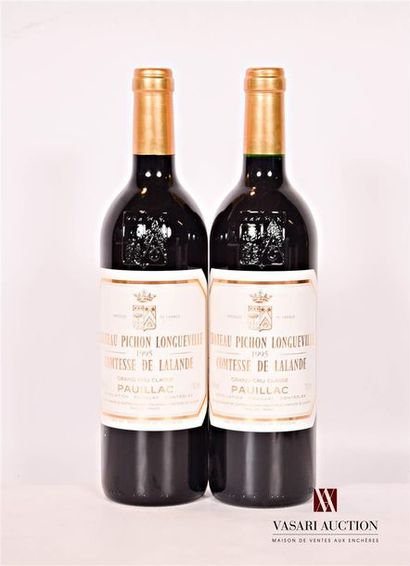 2 bouteilles	Château PICHON LALANDE	Pauillac...