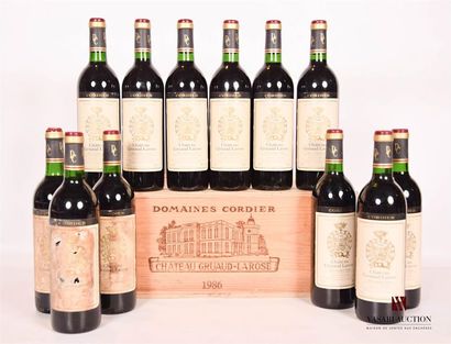 null 12 bouteilles	Château GRUAUD LAROSE	St Julien GCC	1986

	Et.: 5 excellentes,...