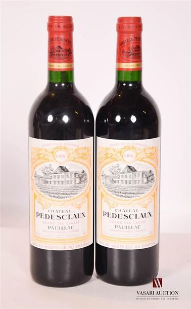 null 2 bouteilles	Château PÉDESCLAUX	Pauillac GCC	1998

	Et. impeccables. N : bas...