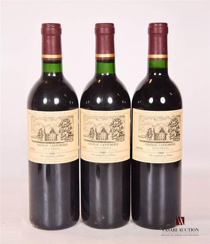 null 3 bouteilles	Château CANTEMERLE	Haut Médoc GCC	1989

	Et. impeccables. N : 1...