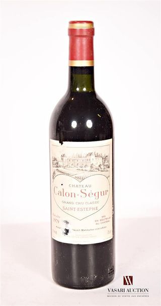 null 1 bouteille	Château CALON SÉGUR	St Estèphe GCC	1979

	Et. un peu usée, parfaitement...