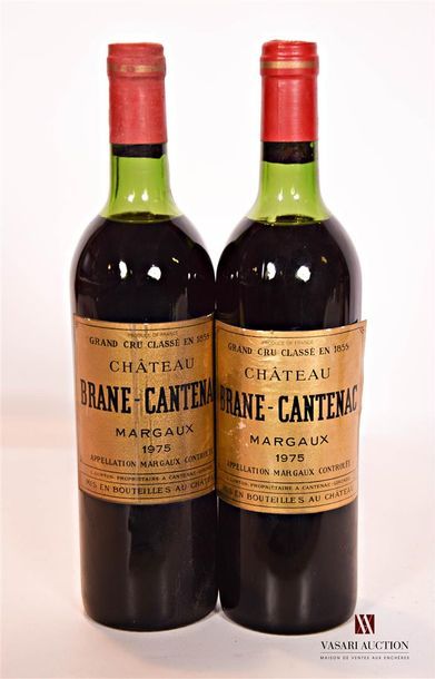 null 2 bouteilles	Château BRANE CANTENAC	Margaux GCC	1975

	Et.: 1 bonne, 1 un peu...