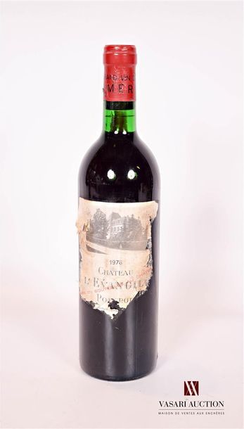 null 1 bottleChâteau L'ÉVANGILEPomerol1978

	And. torn and stained but perfectly...