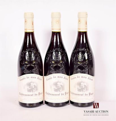 null 3 bottlesCHÂTEAUNEUF DU PAPE "Cuvée de mon Aïeul" put Pierre Usseglio et Fils2000

	And....