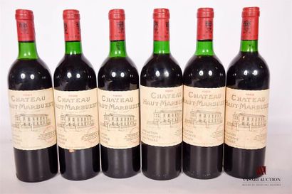 null 6 Bouteilles	Château HAUT MARBUZET	St Estèphe	

	1 blle de 1991, 2 blles de...