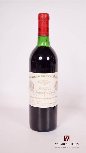 null 1 bottleChâteau CHEVAL BLANCSt Emilion 1er GCC1983

	And... a little more stained....