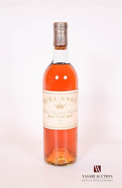 null 1 bottleChâteau RIEUSSECSauternes 1er GCC1970

	And... a little wilted and stained....