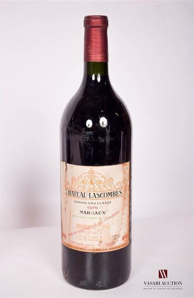 null 1 MagnumChâteau LASCOMBESMargaux GCC1979

	And. stained and slightly torn. N:...