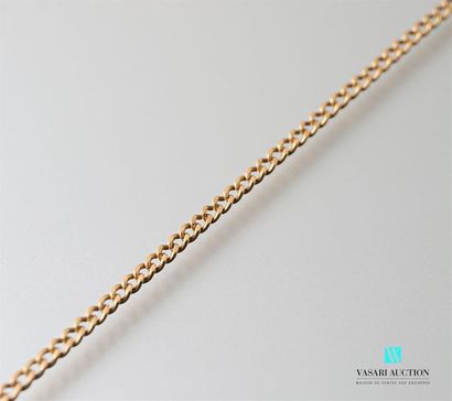 null Chain in yellow gold stitch gourmet 
Weight: 13 g - Length 49 cm.