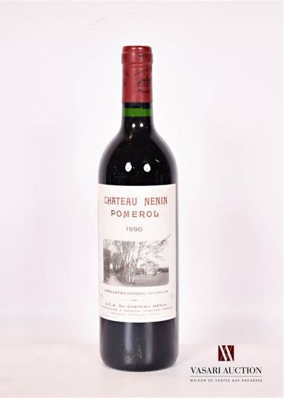 null 1 bouteille	Château NÉNIN	Pomerol	1990
	Et. à peine tachée. N : mi /bas gou...