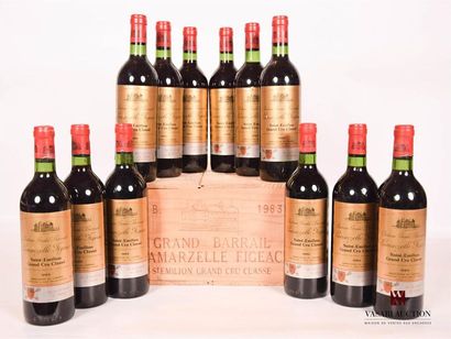 null 12 bouteilles	Château Grd BARRAIL LAMARZELLE FIGEAC	St Emilion GCC	1983
	Et.:...