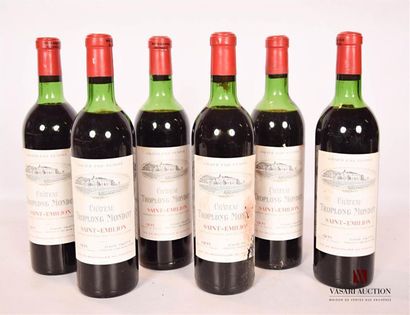 null 6 bouteilles	Château TROPLONG MONDOT	St Emilion GCC	1971
	Et.: 5 un peu tachées,...