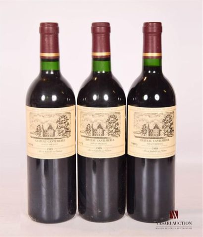 null 3 bouteilles	Château CANTEMERLE	Haut Médoc GCC	1989
	Et. impeccables. N : 1...