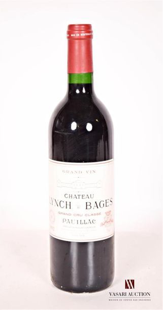 null 1 bouteille	Château LYNCH BAGES	Pauillac GCC	1992
	Et. à peine tachée. N : mi...