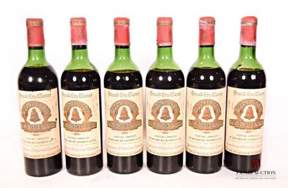 null 6 bouteilles	Château L'ANGÉLUS	St Emilion GCC	1971
	Et. un peu fanées et un...