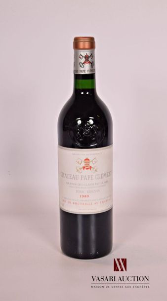 null 1 bouteille	Château PAPE CLÉMENT	Graves GCC	1989
	Et. impeccable. N : bas g...