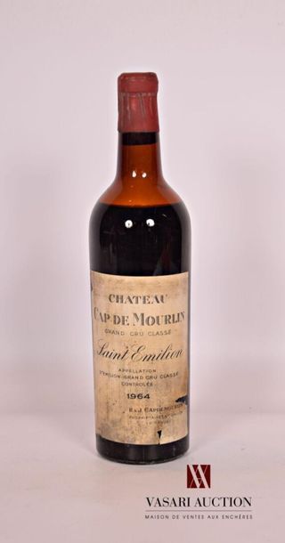null 1 bouteille	Château CAP DE MOURLIN	St Emilion GCC	1964
	Mise négoce. Et. tachée...