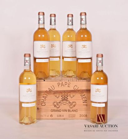 null 6 bouteilles	Château PAPE CLÉMENT	Graves blanc	2008
	Présentation, niveau et...